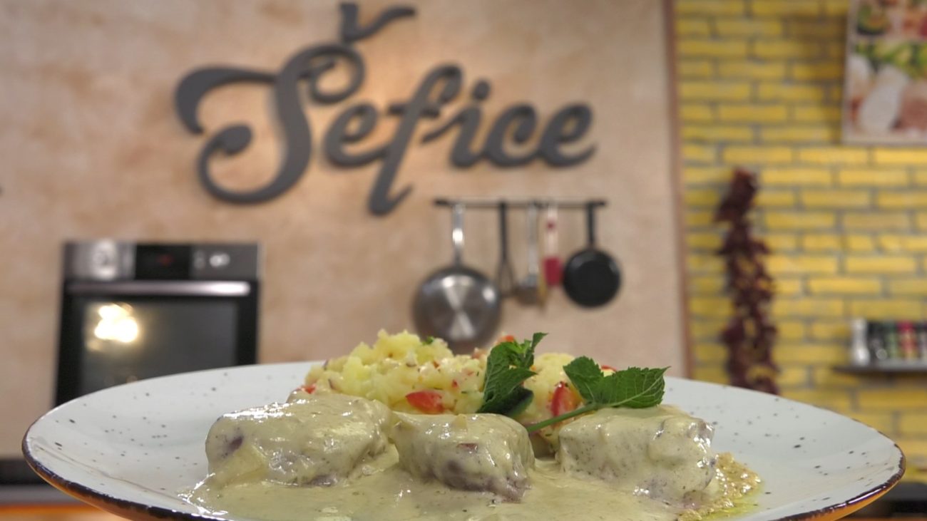 Teletina u sosu od tartufa sa aromatizovanim pire krompirom