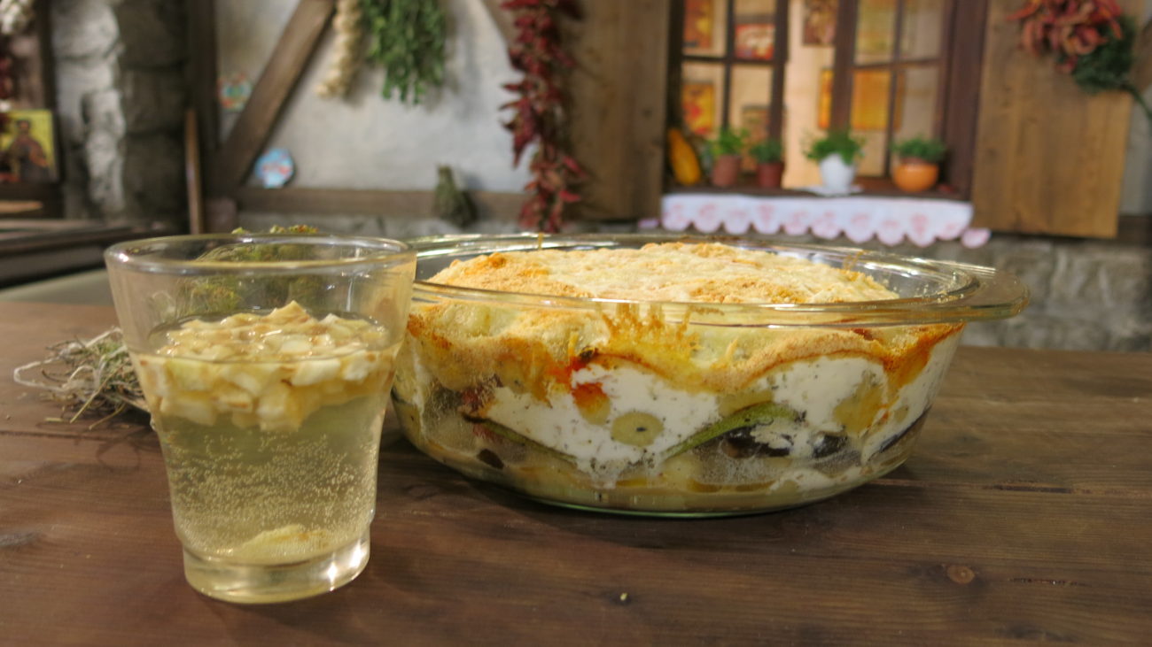 Zapečene njoke sa grilovanim povrćem i pirotskim sirom
