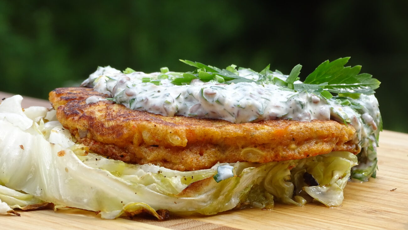Burgeri od tikvica sa zemičkom od kupusa